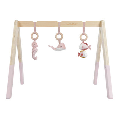  Spieltrapez aus Holz - Ocean pink