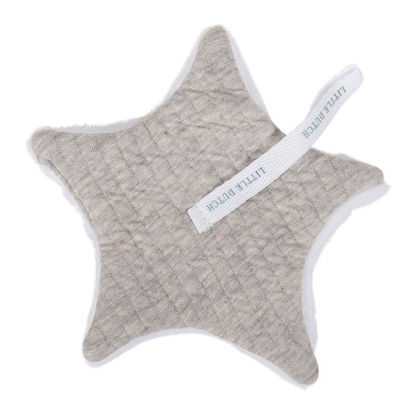 Baby Stern-Schnullertuch  - Pure Grey