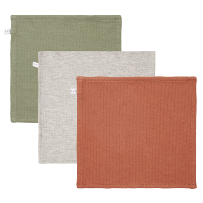 Baby Mulltücher  - Pure Olive /rust