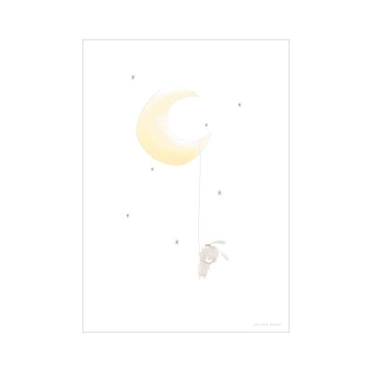 Bild von Poster A3 - Mond mit Hase