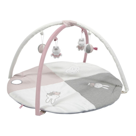 Bild von Miffy Spieldecke mit Bogen Pink baby rib