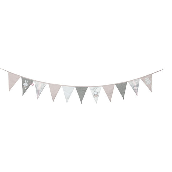 Bild von Miffy Wimpelkette Miffy Pink baby rib