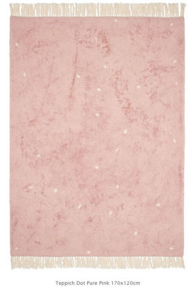 Bild von Teppich Pure pink dot 170x120cm
