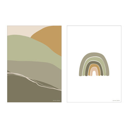 Bild von Poster Horizon Olive