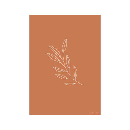 Bild von Poster A3 - Wild flowers rust