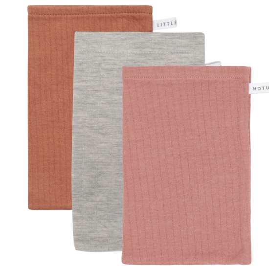 Bild von Waschhandschuhe Set Pure Rust / Pure Grey / Pure Pink Blush