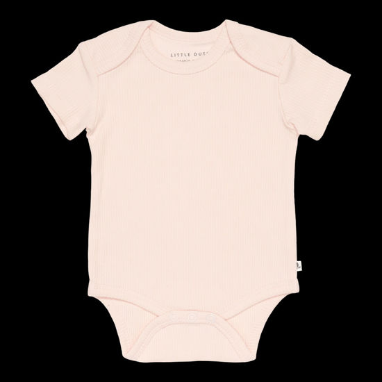 Bild von Body kurzen Ärmeln Rib Pink  - 62/68