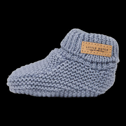 Bild von Gestrickte Babyschuhe Blue - grösse 1