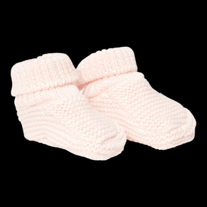 Bild von Gestrickte Babyschuhe Pink - grösse 1