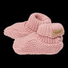 Bild von Gestrickte Babyschuhe Vintage Pink - grösse 2