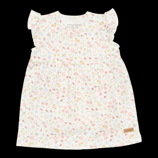 Bild von Kurzärmeliges Kleid mit Rüschen Flowers & Butterflies - 74