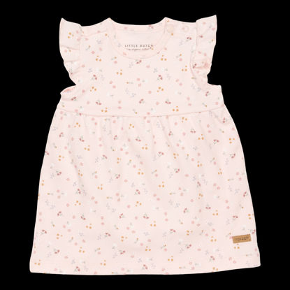 Bild von Kurzärmeliges Kleid mit Rüschen Little Pink Flowers - 68