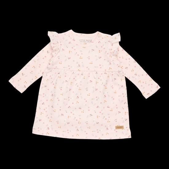 Bild von Langärmeliges Kleid mit Rüschen Little Pink Flowers  - 62