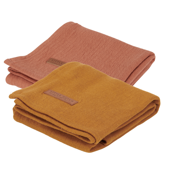 Bild von Musselintuch Swaddles 70 x 70 Pure Rust / Pure Ochre Spice