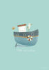 Bild von Poster Sailors Bay Blue - A3