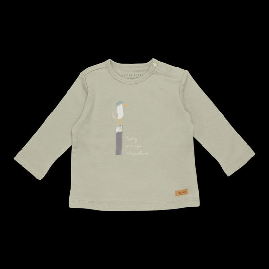 Bild von T-Shirt langärmlig Seagull Olive - 50/56