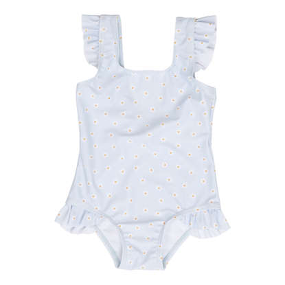 Bild von Badekleid ärmellos mit Rüschen Daisies Blue - 86/92