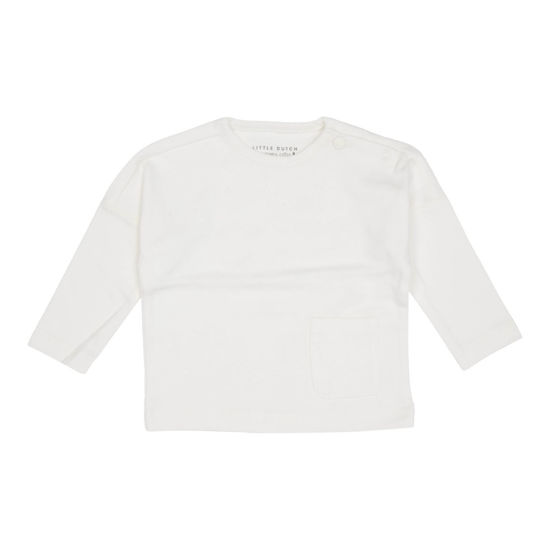 Bild von T-Shirt langärmlig mit Tasche Soft White - 50/56