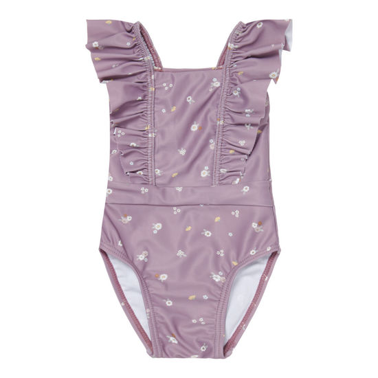 Bild von Badeanzug Volant Mauve Blossom - 86/92