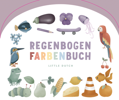 Bild von Little Dutch Regebogen Farbenbuch