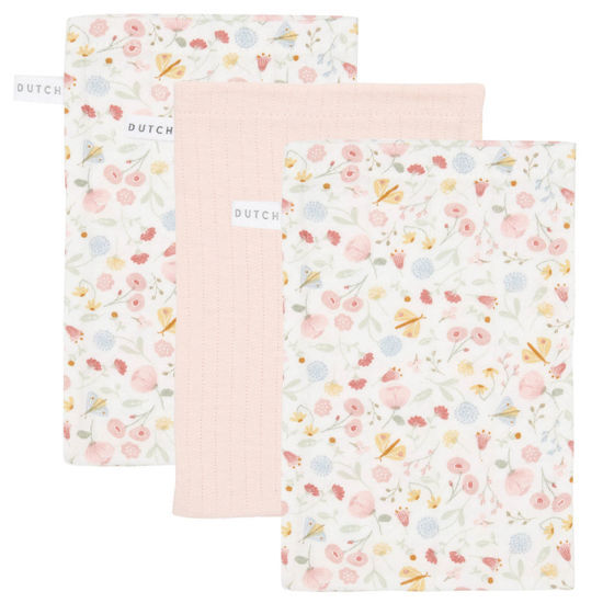 Bild von Waschhandschuhe Set Flowers & Butterflies/Pure Soft Pink