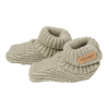 Bild von Gestrickte Babyschuhe Olive - grösse 1