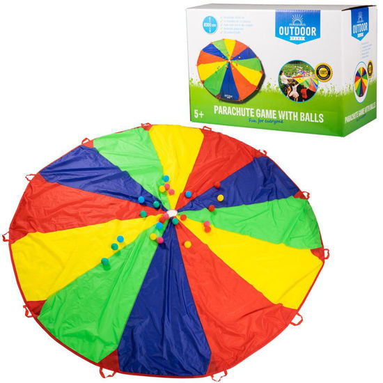 Bild von Outdoor Spielfallschirm mit Bällen