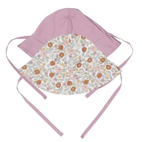 Bild von Wendebarer Sonnenhut Vintage Little Flowers / Mauve - size 1