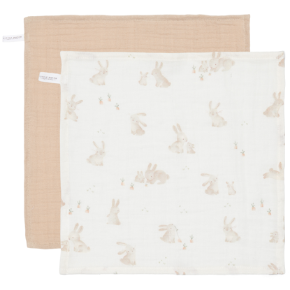 Bild von Mundtücher set muslin Baby Bunny / Beige