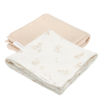 Bild von Swaddles 70 x 70 muslin Baby Bunny / Beige