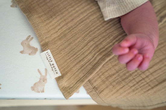 Bild von Swaddle 120 x 120 muslin Beige