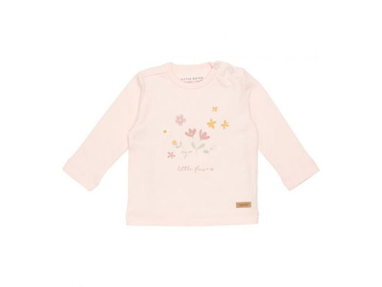 Bild von T-shirt langärmlig Flowers Pink - 86