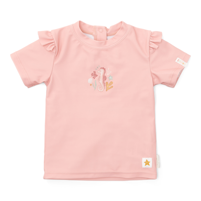 Bild von Schwimm T-Shirt kurzärmligruffles Seahorse Pink -  62/68