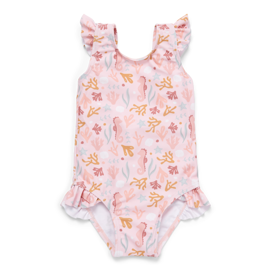 Bild von Badeanzug ruffles Ocean Dreams Pink -  98/104