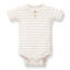 Bild von kurzämliger Body gestreift Sand/White - 62 (NOOS)