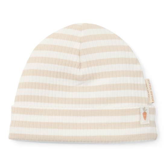 Bild von Baby cap Stripe Sand/White -  size 2 (62/74)