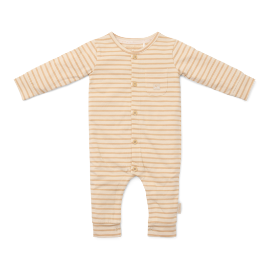 Bild von Einteiliger Pyjama Natural Stripes - 62/68 (NOOS)