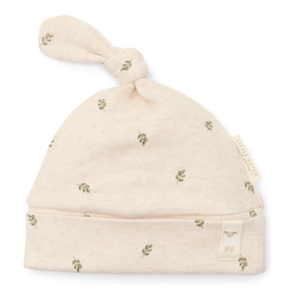 Bild von Mütze mit Knopf Green Leaves - Size 2 - 3-6 M (NOOS)