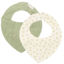 Bild von Bandana-Lätzchen Musselin 2er Set Blauberry Leaves & Sage