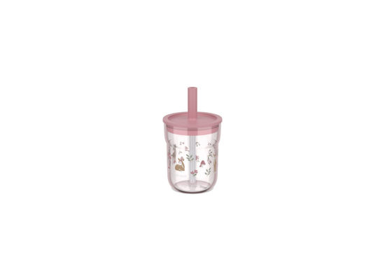 Bild von Kinder Trinkglas Mio 250 ml mit Strohhalm- Fairy Garden