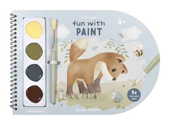 Bild von Malbuch mit Farbkasten Forest Friends