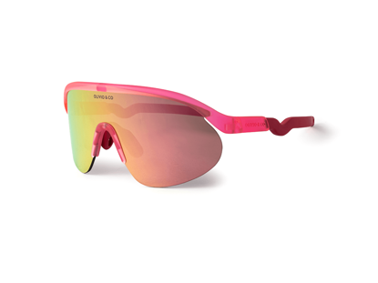 Bild von Teen & Adult Half-Rim Sports Sunglasses-Flamingo Pink