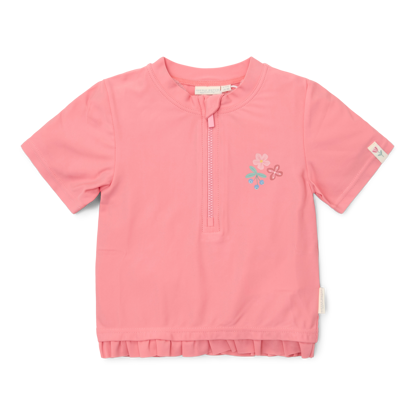 Bild von Rashguard mit kurzen Ärmeln Sunny Flowers Rouge - 86/92