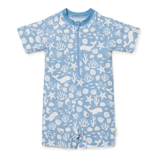 Bild von Badeeinteiler kurzärmlig Sea Life Ocean Blue - 86/92