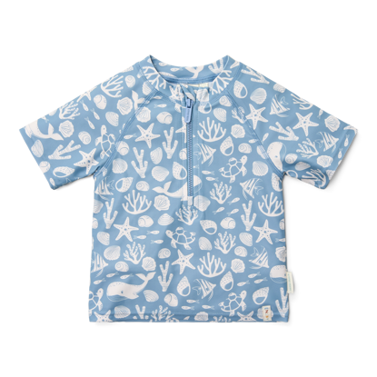 Bild von Rashguard mit kurzen Ärmeln Sea Life Ocean Blue - 74/80