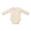 Bild von Wickelbody langärmligSoft Beige Stripe - 56