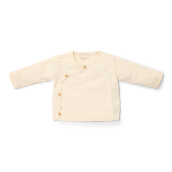 Bild von T-shirt wrap long sleeves Creme - 44