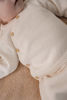 Bild von Wickel Cardigan gestrickt Off White - 44