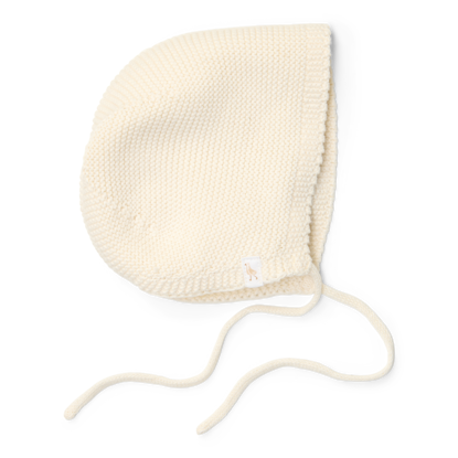 Bild von Mütze gestrickt Off White - 3-6 months