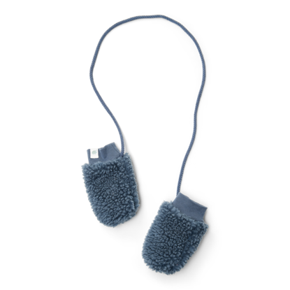 Bild von Teddy mittens Stone Blue - 0-3 months